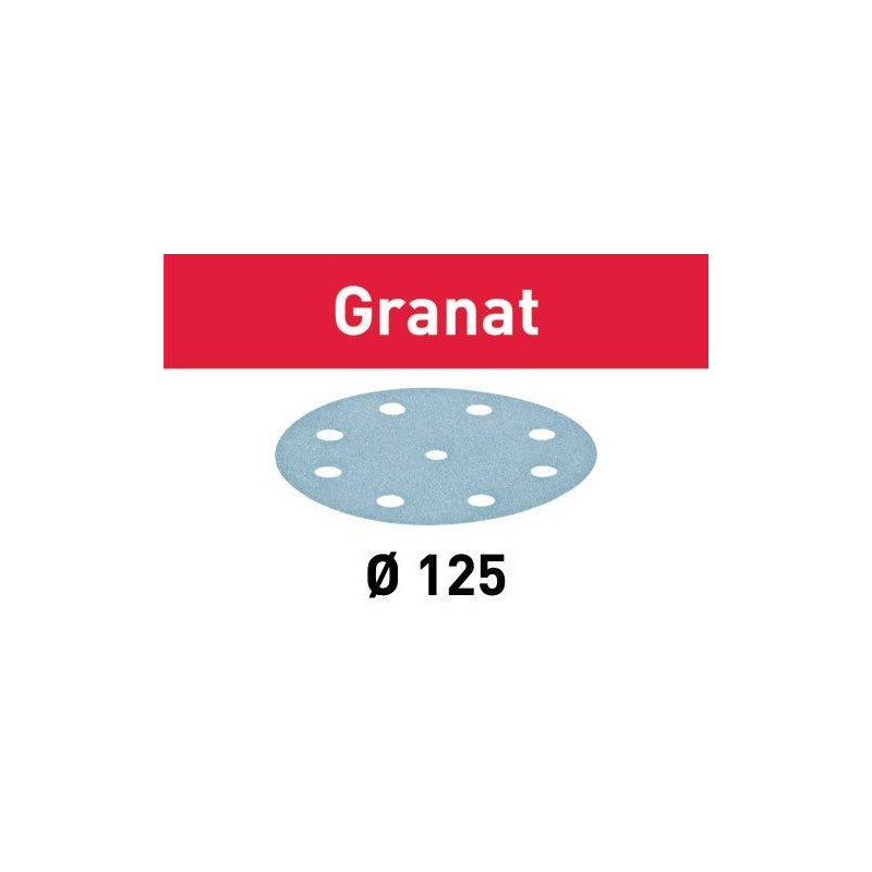 Festool  Krążki ścierne STF D125/8 P180 GR/100 Granat 497171