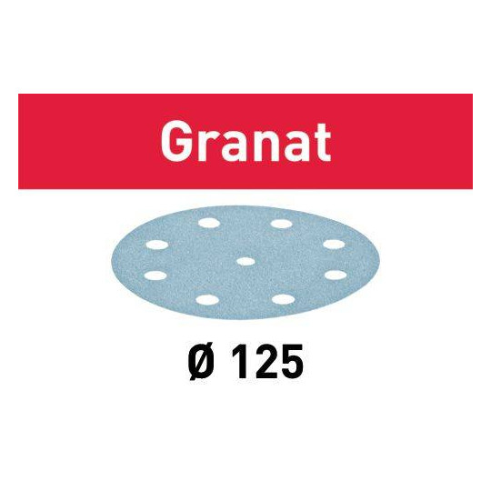 Festool  Krążki ścierne STF D125/8 P180 GR/100 Granat 497171