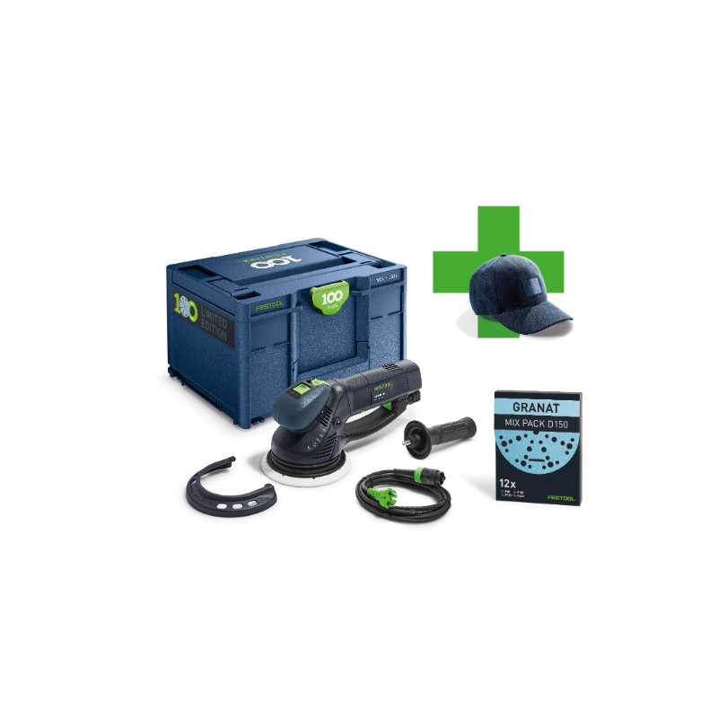 FESTOOL Szlifierka ROTEX RO 150 w niebieskim Systainerze³ "100 lat" + czapka GRATIS 578233 FESTOOL Szlifierka ROTEX RO 150 w niebieskim Systainerze³ "100 lat" + czapka GRATIS 578233