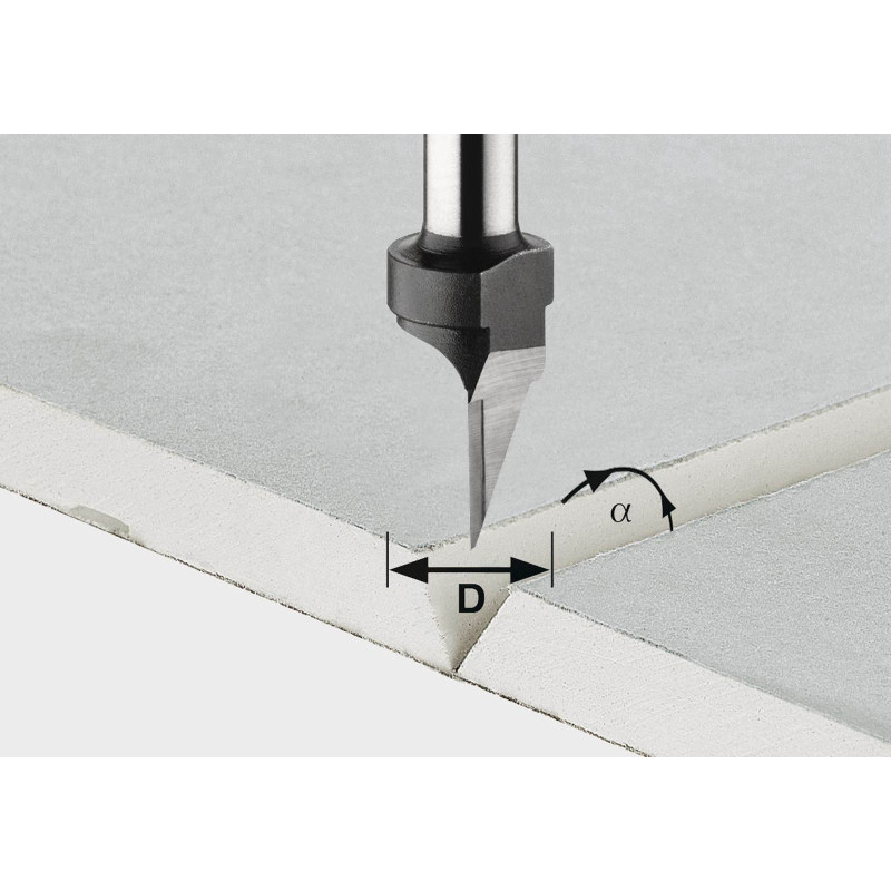 Festool  Frez do płyt gipsowo-kartonowych HW z trzpieniem 8 mm HW S8 D125/45 491000