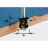Festool  Frez wyrównująco-fazujący z trzpieniem 8 mm HW S8 D24/0 45 491026