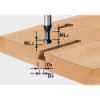 Festool  Frez do wpustów T HW z trzpieniem 8 mm HW S8 D105/NL13 491035