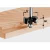 Festool  Frez z płytkami do wręgów z trzpieniem 8 mm HW S8 D38/12 491085