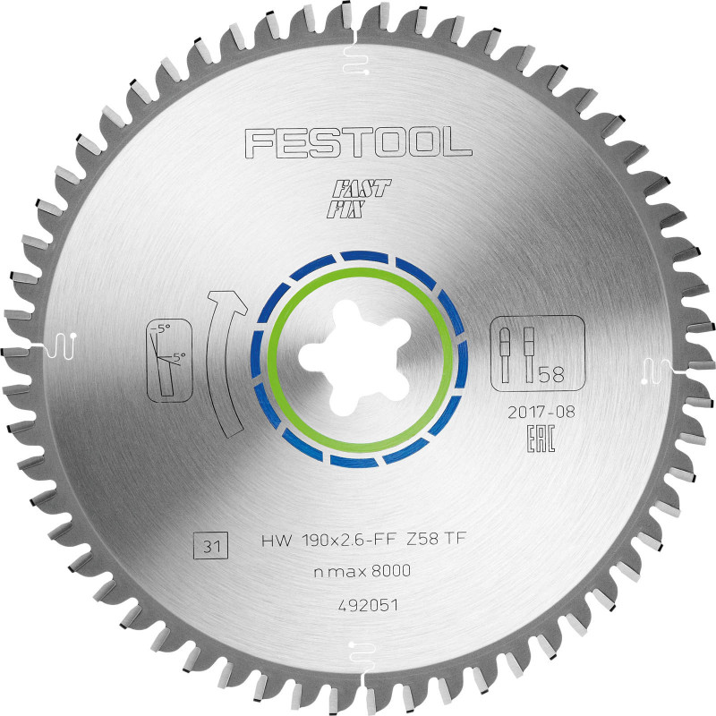 Festool  Tarcza pilarska specjalna 190x26 FF TF58 492051