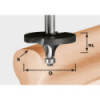 Festool  Frez do zaokrągleń HW z trzpieniem 12 mm HW R16/D64/26 S12 492710