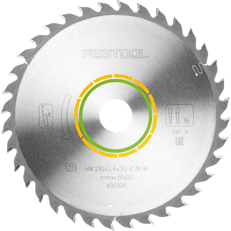 Festool  Tarcze pilarskie uniwersalne 210x24x30 W36 493198