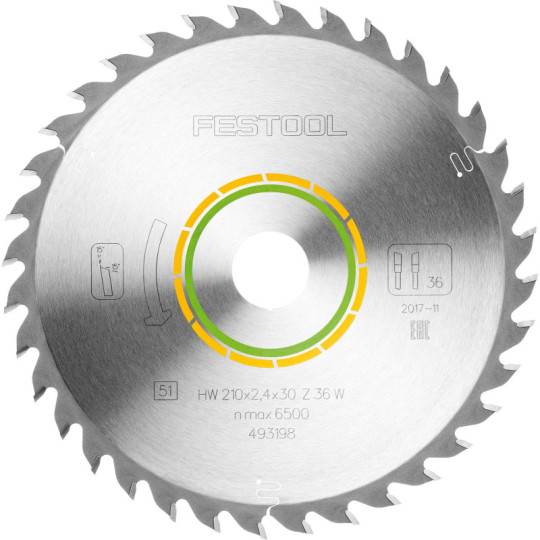 Festool  Tarcze pilarskie uniwersalne 210x24x30 W36 493198