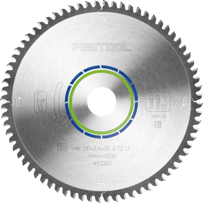 Festool  Tarcza pilarska specjalna 210x24x30 TF72 493201