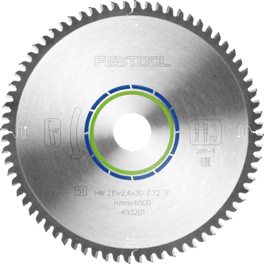 Festool  Tarcza pilarska specjalna 210x24x30 TF72 493201