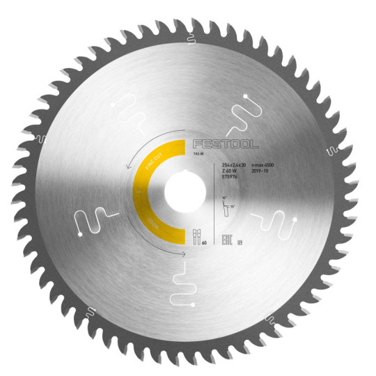 Festool Tarcza pilarska z zębem drobnym 254x2,4x30 W60 575976