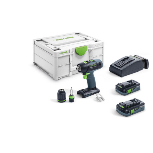 Festool Akumulatorowa wiertarko-wkrętarka T 18+3 HPC 4,0 I-Plus 574756