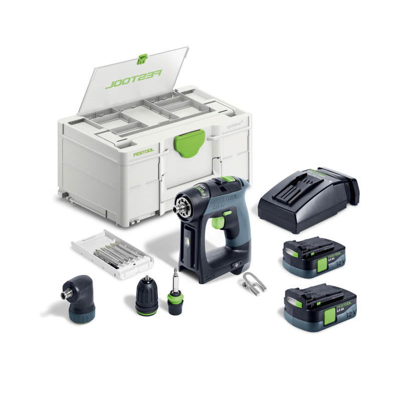 Festool Akumulatorowa wiertarko-wkrętarka CXS 12 2,5-Set 576865 (576093)