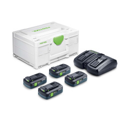 Festool Zestaw energii SYS 18V 4xTBX4/TCL6DUO 578823