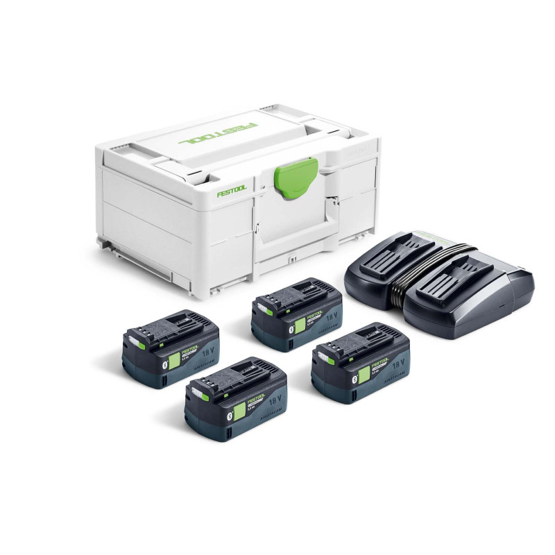 Festool Zestaw energii SYS 18V 4xHP5,0/TCL6DUO 578681