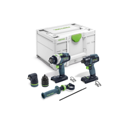 Festool Zestaw wiertarko-wkrętarka i zakrętarka TID 18 Basic-Set TPC 18/4 578833