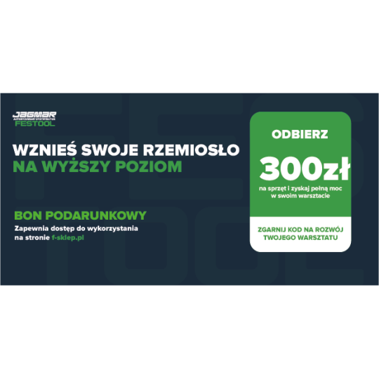 Bon podarunkowy 300zł Festool