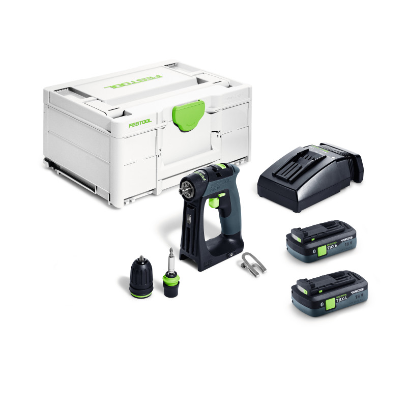 Festool Akumulatorowa wiertarko-wkrętarka CXS 18 TBX4,0 I-Plus 579345