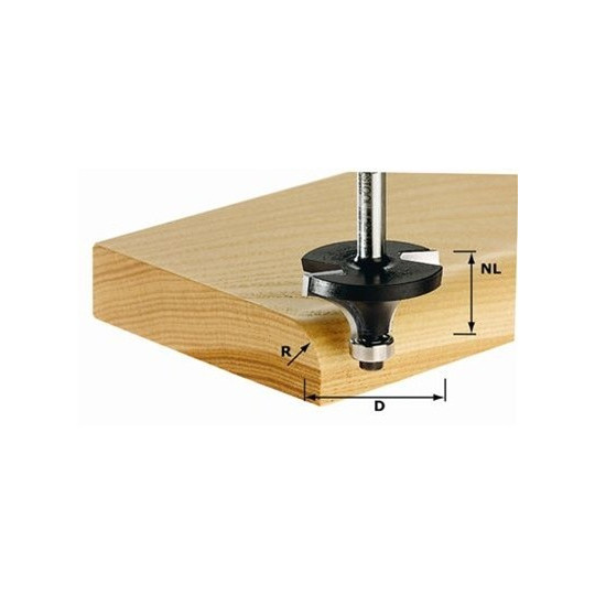 Festool  Frez do zaokrągleń HW z trzpieniem 8 mm HW S8 D167/R2 KL 491009