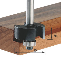 Fraises à rainurer en V HS S8 D14/7/90° - FESTOOL - 490998