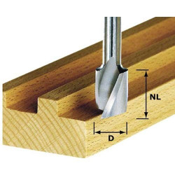 Festool Frez spiralny do wpustów HS z trzpieniem 8 mm HS Spi S8 D10/30