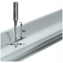 Festool Frez do aluminium HS z trzpieniem 8 mm HS S8 D5/NL23