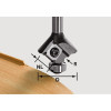 Festool  Frez do zaokrągleń z płytkami wymiennymi HW S8 HW R3 D28 KL127OFK 499808