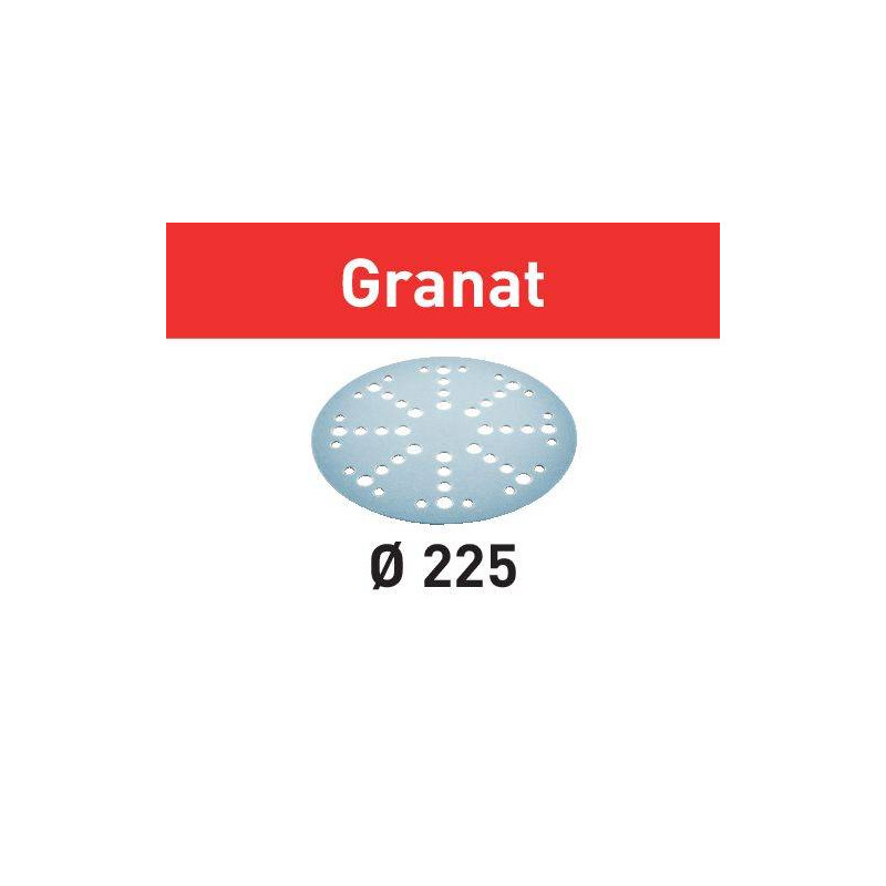 Festool  Krążki ścierne STF D225/128 P120 GR/5 Granat 205666