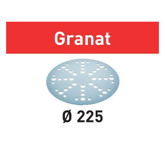 Festool  Krążki ścierne STF D225/128 P120 GR/5 Granat 205666