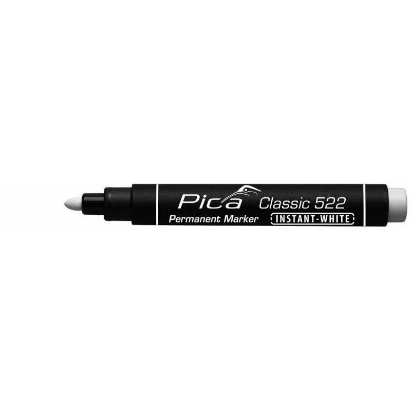 Marker permanentny okrągły biały 2-4mm 522/52 PICA 522/52 Marker permanentny okrągły biały 2-4mm 522/52 PICA 522/52