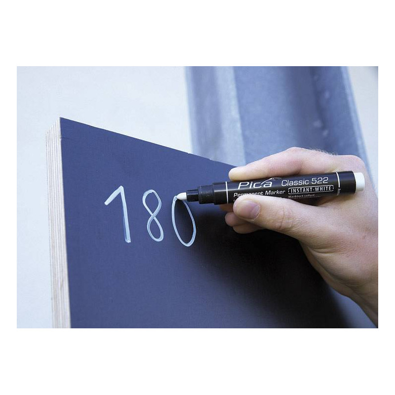Marker permanentny okrągły biały 2-4mm 522/52 PICA 522/52 Marker permanentny okrągły biały 2-4mm 522/52 PICA 522/52