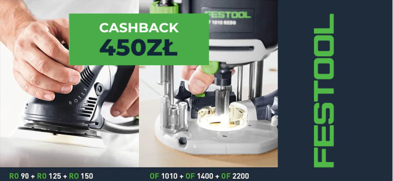 PROMOCJA - Cashback 450 zł - Kup frezarkę Rotex RO / OF i zgarnij kasę!