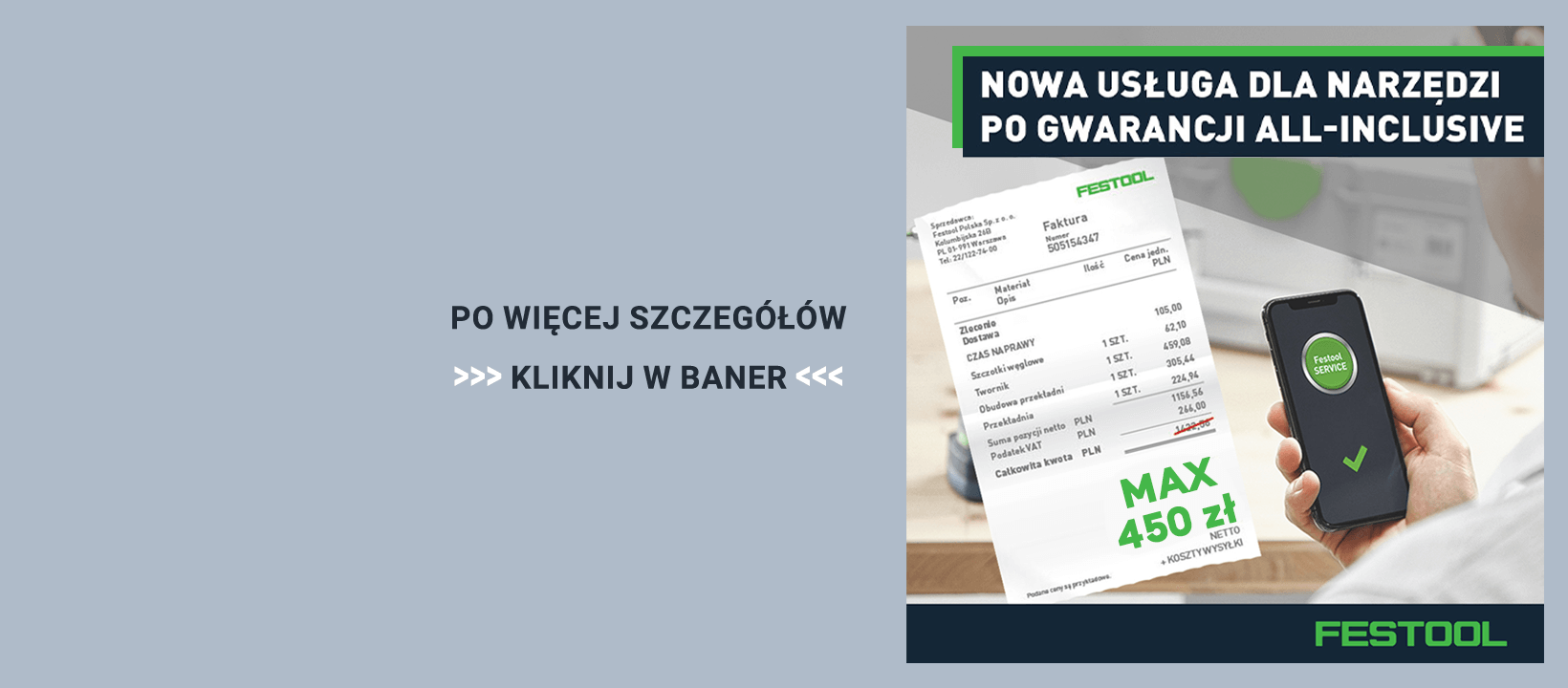 Nowa usługa dla narzędzi po gwarancji All-Inclusive